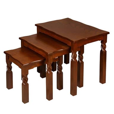 میز عسلی چشمه نور کد D-113/BR مجموعه 3 عددی
