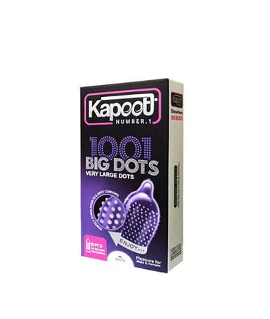 کاندوم کاپوت مدل BIG DOTS بسته 10 عددی