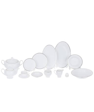 سرویس غذا خوری 102 پارچه چینی زرین ایران سری ایتالیا اف مدل Sepidar درجه عالی