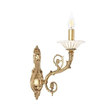 چراغ دیواری تک شعله چشمه نور کد C2905/1W-A آنتیک
