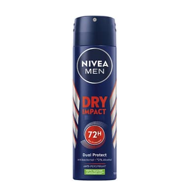 اسپری ضد تعریق مردانه نیوآ مدل Dry Impact 72h حجم 150 میلی لیتر
