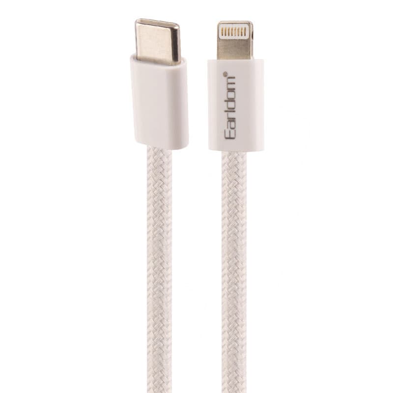 کابل شارژ تبدیل Type-C به Lightning ارلدام مدل EC-196C-L طول 1 متر