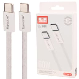 کابل شارژ تبدیل USB-C به USB-C مدل EC-196C طول 1 متر