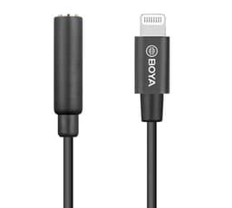 کابل تبدیل مادگی TRS به Lightning بویا مدل BY-K8