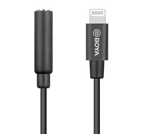 کابل تبدیل مادگی TRS به Lightning بویا مدل BY-K8