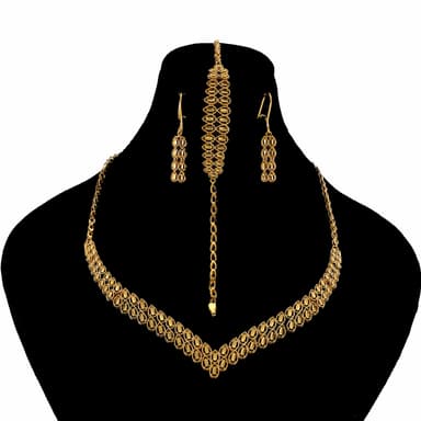 سرویس طلا 18 عیار زنانه طلانیوم مدل طلوع کد 49
