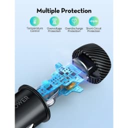 شارژر فندکی راوپاور مدل RP-VC1016 ظرفیت 20 وات