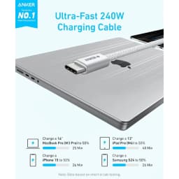 کابل تبدیل USB-C انکر مدل Anker Zolo A8060 طول 1.8 متر