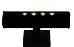 دستبند 18 عیار زنانه طلانیوم مدل ونکلیف کلاسیک کد C06