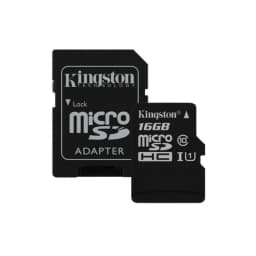 کارت حافظه microSDHC کینگستون مدل Canvas Select کلاس 10 استاندارد UHS-I U1 سرعت 80MBps ظرفیت 16 گیگابایت به همراه آداپتور SD