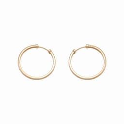 گوشواره طلا 18 عیار زنانه طلانیوم مدل حلقه ای طرح کارتیه لاو