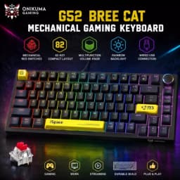 کیبورد گیمینگ اونیکوما مدل G52 New Red Switch