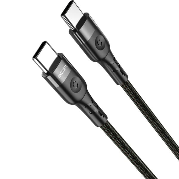 کابل تبدیل USB-C به USB-C اکستروم مدل ACB90CL-B طول ۱.۲ متر