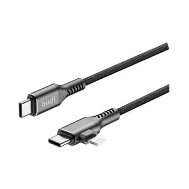 کابل شارژ USB-C به USB-C و لایتنینگ بودی مدل DC253TTL12B