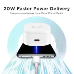 شارژر دیواری 20 وات بودی مدل AC361UTTWS