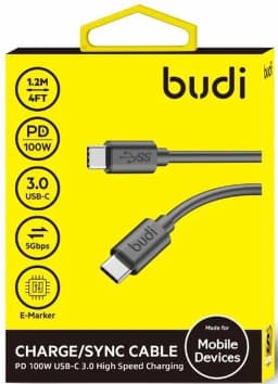 کابل شارژ USB-C به ‌USB-C بودی مدل DC536TT12B