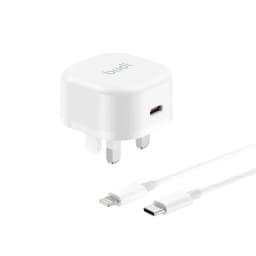 شارژر دیواری 20 وات بودی مدل AC361UTLWS به همراه کابل تبدیل USB-C به لایتنینگ