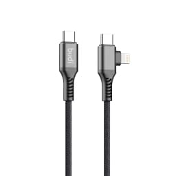 کابل شارژ USB-C به USB-C و لایتنینگ بودی مدل DC253TTL12B