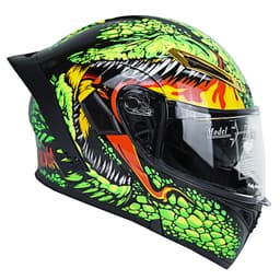 کلاه کاسکت فک متحرک کایک مدل 772 طرح Green Warcraft