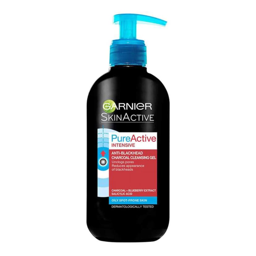 ژل شستشوی صورت زغالی گارنیه مدل Pure Active حجم 200 میلی‌لیتر