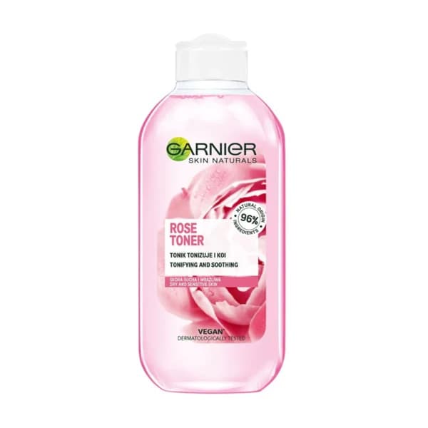 تونر پاک کننده صورت گارنیه مدل Rose Toner حجم 200 میلی‌لیتر