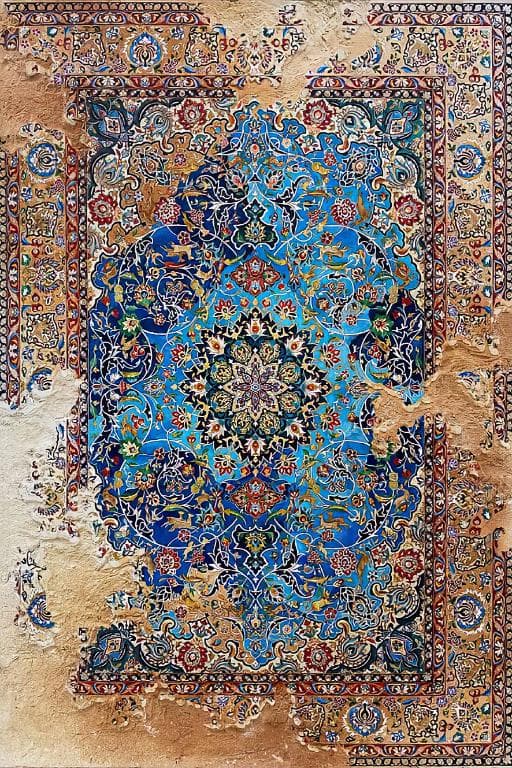 فرش ماشینی کلاسیک هانوکس طرح کلاله کد HAC.190.1