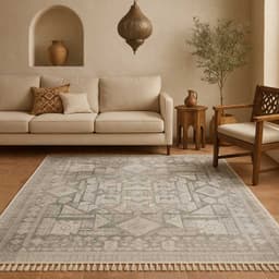 فرش ماشینی مراکشی هانوکس طرح مغرب کد MHX.004.1