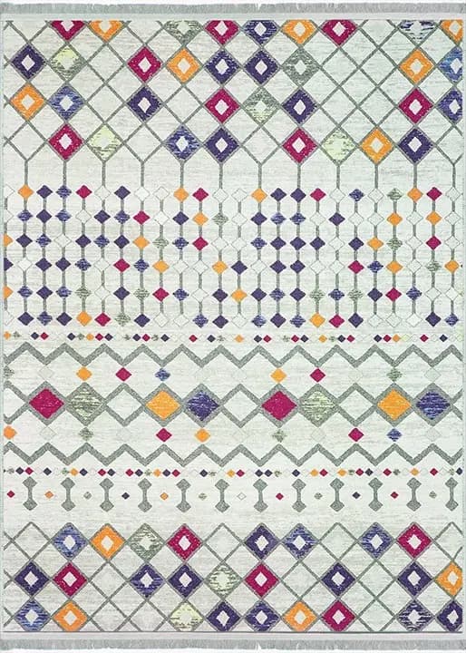 فرش ماشینی مراکشی هانوکس طرح اسمر کد MHX.009.1