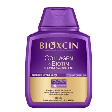شامپو مو بیوکسین مدل Collagen & Biotin حجم 300 میلی‌لیتر