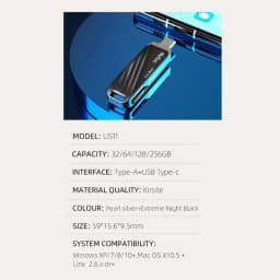 فلش مموری USB 3.2 / USB-C نتاک مدل US11