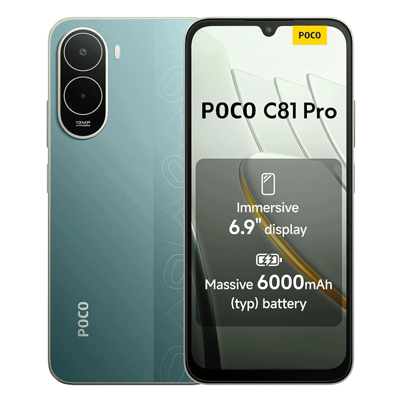 گوشی موبایل شیائومی مدل Poco C81 Pro - دو سیم‌کارت