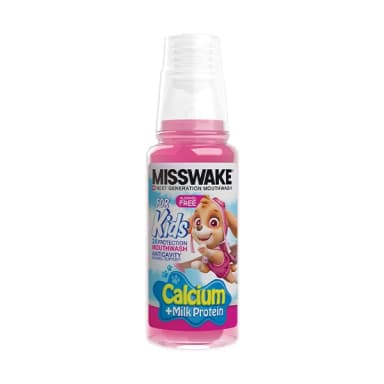 دهانشویه کودکان میسویک مدل Calcium And Milk میسویک 200 میلی لیتر