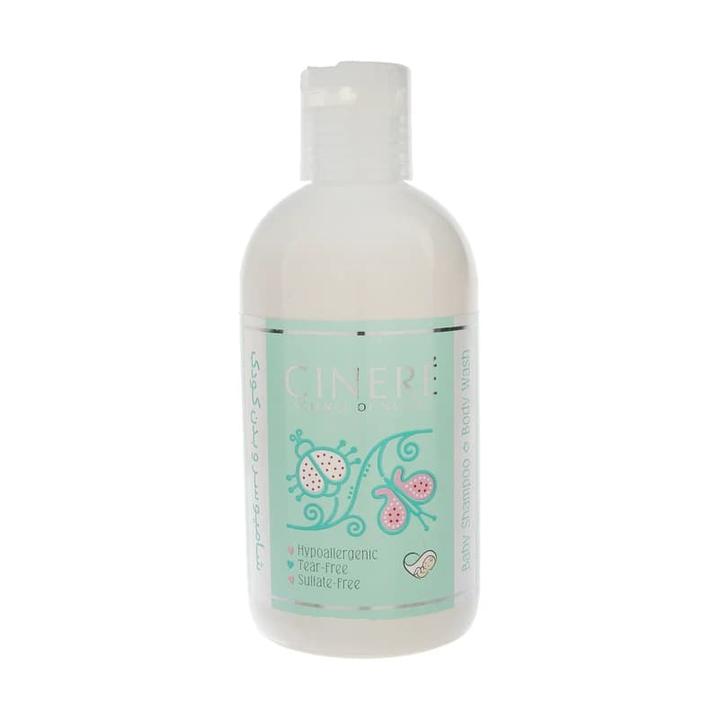 شامپو موی سر و بدن نوزاد سینره مدل Hypoallergenic حجم 250 میلی‌لیتر