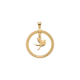 آویز طلا 18 عیار زنانه طلانیوم مدل حلقه ای کد AV02
