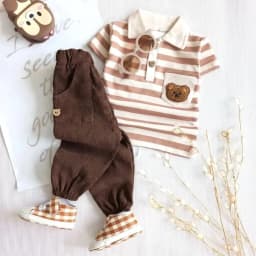 ست پولوشرت و شلوار پسرانه مدل بورنو کد 689