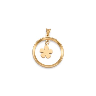 آویز طلا 18 عیار زنانه طلانیوم مدل حلقه ای کد AV03