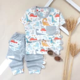 ست تی شرت و شلوار راحتی پسرانه مدل تیرکس کد 439