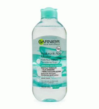 محلول آرایش پاک کن گارنیر مدل Aloe Vera And Hyaluronic Acid حجم 400 میلی‌لیتر