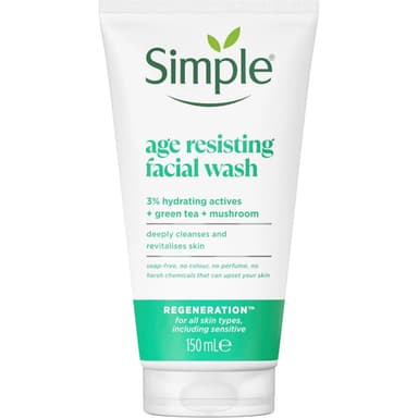 ژل شستشو صورت سیمپل مدل age resisting حجم 150 میلی‌لیتر