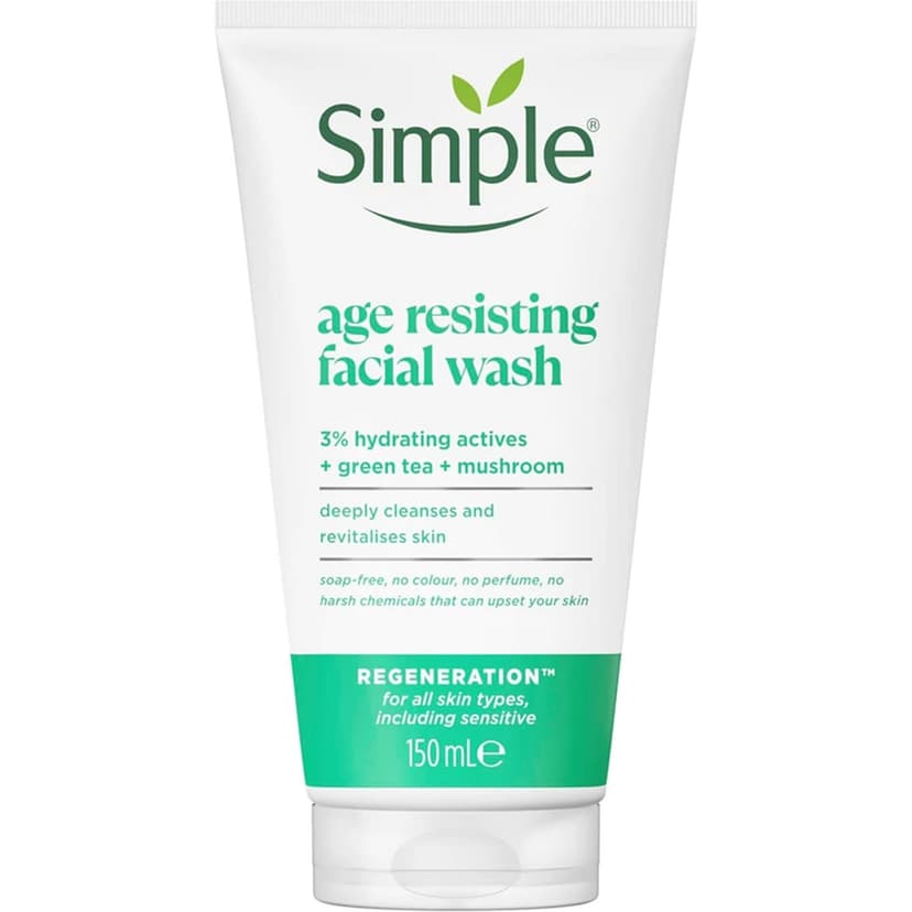 ژل شستشو صورت سیمپل مدل age resisting حجم 150 میلی‌لیتر
