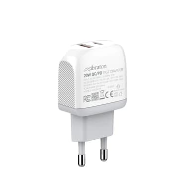 شارژر دیواری 20 وات سیبراتون مدل S-W2220C-PD