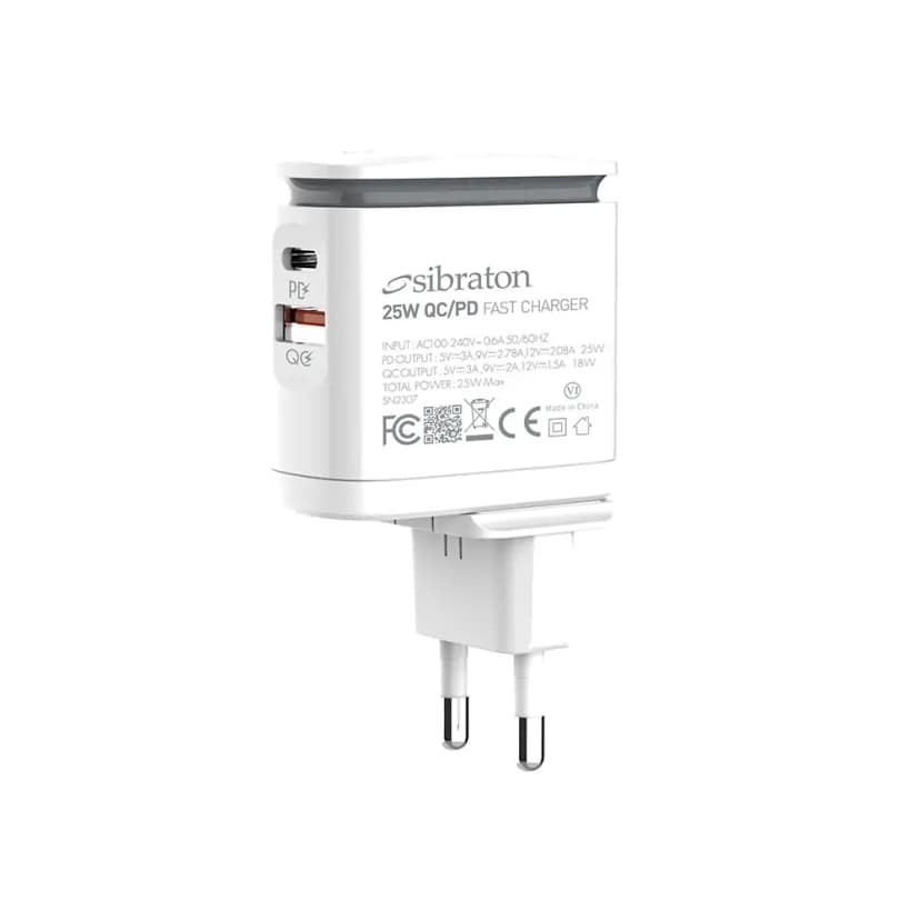 شارژر دیواری 25 وات سیبراتون مدل S-W2225i-PD