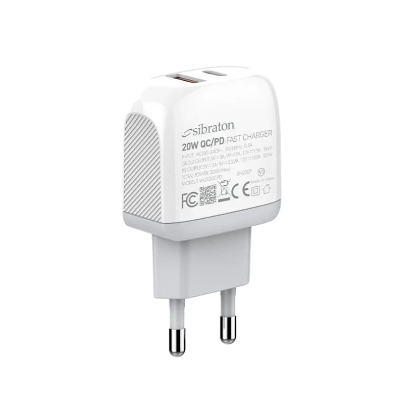 شارژر دیواری 20 وات سیبراتون مدل S-W2220i-PD