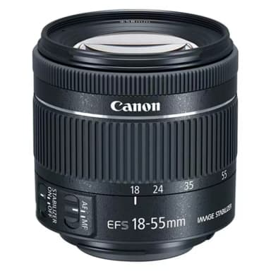 لنز دوربین کانن مدل EF-S 18-55mm f/4-5.6 IS STM No Box
