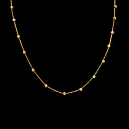 گردنبند طلا 18 عیار زنانه طلانیوم طرح گوی کد T-01