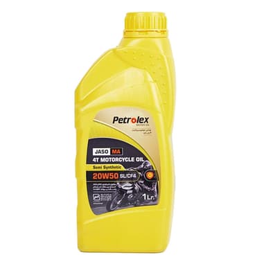 روغن موتورسیکلت پترولکس مدل 20W50-SL/CF4-MA حجم ۱ لیتر