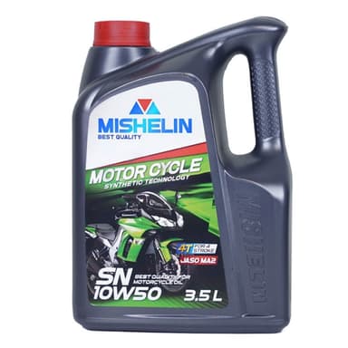 روغن موتورسیکلت میشلین مدل 10W50-SN-MA2-3.5L حجم 3.5 لیتر