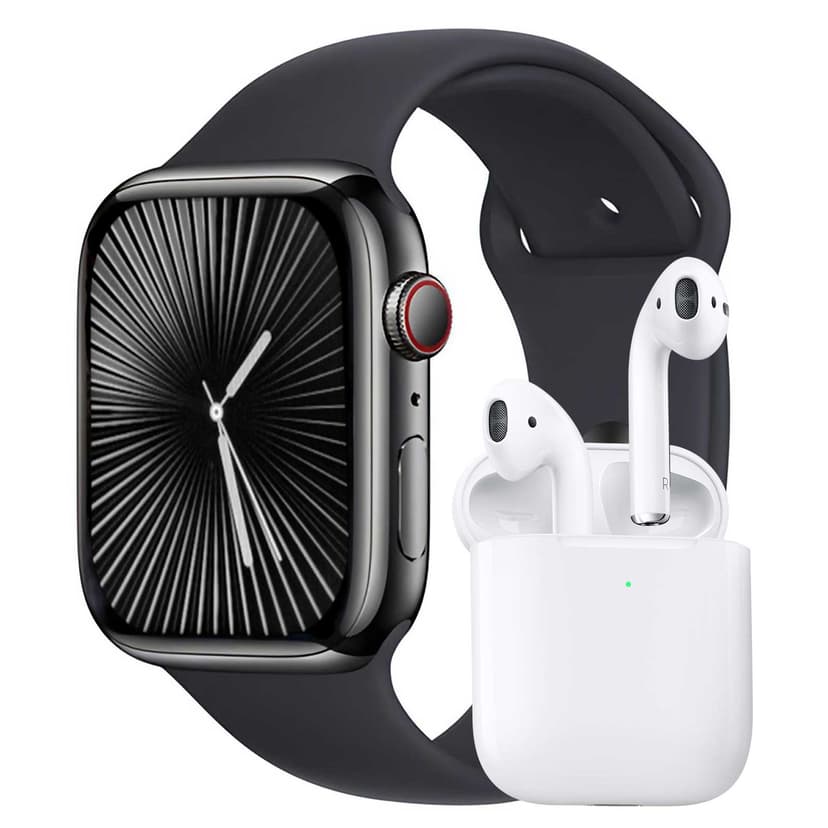 ساعت هوشمند ورنا مدل W46 Max  به همراه هندزفری بیسیم Airpod