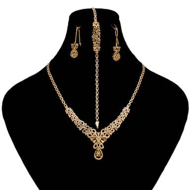 سرویس طلا 18 عیار زنانه طلانیوم مدل طلوع کد T30