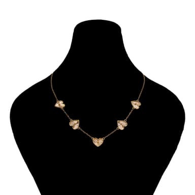 گردنبند طلا 18 عیار زنانه طلانیوم طرح قلب کد T-002